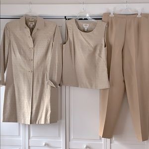 3 piece Talbots Silk Pant Suit
